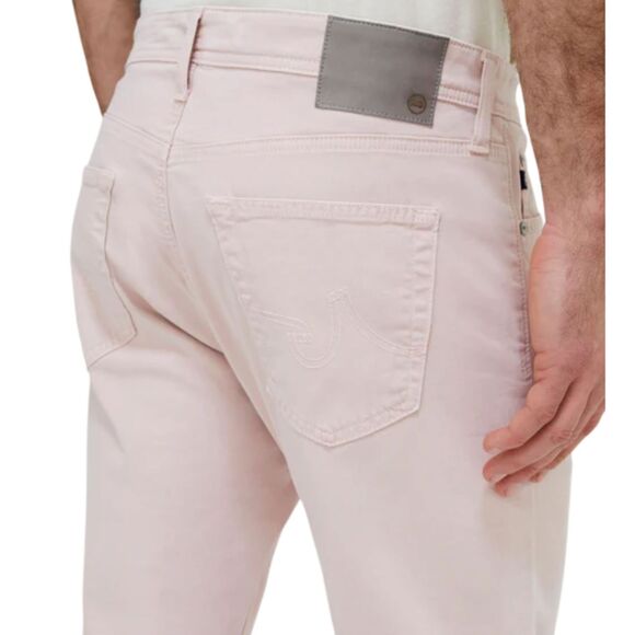 AG Jeans Pants, 34x32, Pale Pink, Slim Straight, Zipper fly, IRREGULAR, 5 pocket - Picture 14 of 14